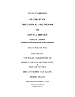 Wells' Unabridged Glossary of Critical Philosophy and Mental Physics (4th ed.)