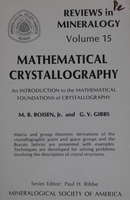 Mathematical Crystallography, Reviews in Mineralogy Vol. 15