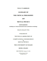 Wells' Unabridged Glossary of Critical Philosophy and Mental Physics (5th ed.)