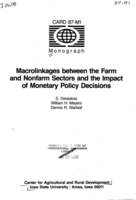 Macrolinkages Between the Farm and Nonfarm Sectors and the Impact of Monetary Policy Decisions