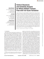 Vortical Structures and Instability Analysis for Athena Wetted Transom Flow with Full-Scale Validation