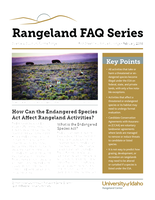 How Can the Endangered Species Act Affect Rangeland Activities?