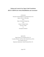 Design and Control of an Upper-Limb Exoskeleton (BLUE SABINO) for Stroke Rehabilitation and Assessment