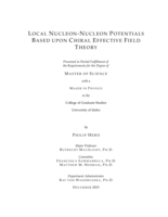 Local Nucleon-Nucleon Potentials Based upon Chiral Effective Field Theory