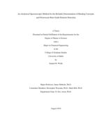 An Analytical Spectroscopic Method for the Reliable Determination of Binding Constants and Fluorescent Rare Earth Element Detection