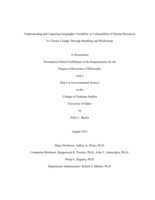 Understanding and Capturing Geographic Variability in Vulnerability of Natural Resources to Climate Change Through Modeling and Workshops