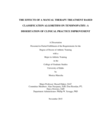 THE EFFECTS OF A MANUAL THERAPY TREATMENT BASED CLASSIFICATION ALGORITHM ON TENDINOPATHY: A DISSERTATION OF CLINICAL PRACTICE IMPROVEMENT