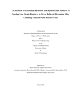 On the Role of Zirconium Hydrides and Hydride Rim Features in Causing Low Strain Ruptures in Stress Relieved Zirconium Alloy Cladding Tubes in Pulse Reactor Tests