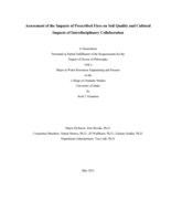 Assessment of the impacts of prescribed fires on soil quality and cultural impacts of interdisciplinary collaboration