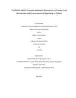 The NILR1-BAK1 Complex Mediates Resistance to Potato Cyst Nematode and Brassinosteroid Signaling in Potato