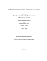 The Impact of Intrapersonal and Environmental Visual Impairment on Pedestrian Safety