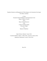 Population Dynamics and Management for White Sturgeon in the Sacramento-San Joaquin River Basin, California