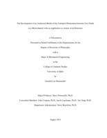 The Development of an Analytical Model of the Transport Phenomena between Two Fluids in a Microchannel with an Application to Amino Acid Detection