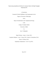 Preprocessing Algorithms and Software for Genomic Studies with High-Throughput Sequencing Data
