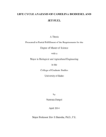 Life-cycle analysis of Camelina biodiesel and jet-fuel