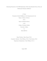 Estimating Parameters of the SIR Epidemiology Model using Simulated Survey Data and Multinomial Maximum Likelihood