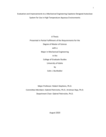 Evaluation and Improvements to a Mechanical Engineering Capstone Designed Autoclave System for Use in High Temperature Aqueous Environments