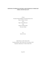 RESPONSE OF IMPROVED WESTERN LARCH SEEDLINGS TO DROUGHT STRESS AND SITE QUALITY