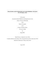 DIAGNOSIS AND ESTIMATION OF CRYOSPHERE CHANGES IN CENTRAL ASIA