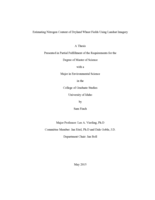 Estimating Nitrogen Content of Dryland Wheat Fields Using Landsat Imagery