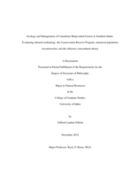 Ecology and Management of Columbian sharp-tailed grouse in Southern Idaho: Evaluating infrared technology, the Conservation Reserve Program, statistical population reconstruction, and the olfactory concealment theory