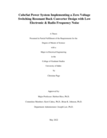 CubeSat Power System Implementing a Zero Voltage Switching Resonant Buck Converter Design with Low Electronic & Radio Frequency Noise