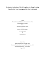 Evaluating Polyaluminum Chloride Coagulants for a Large Drinking Water Provider Using Benchtop and Pilot Plant Scale Analysis