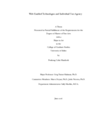 Web-Enabled Technologies and Individual User Agency