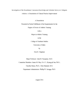 Investigation of the Rosenbaum Concussion Knowledge and Attitudes Survey in Collegiate Athletes: A Dissertation of Clinical Practice Improvement