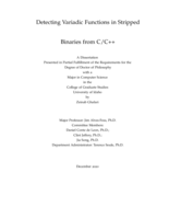 Detecting Variadic Functions in Stripped Binaries from C/C++
