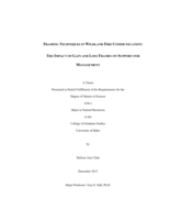 Framing techniques in wildland fire communication: The impact of gain and loss frames on support for management