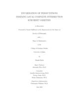 Enumeration of permutations indexing local complete intersection Schubert varieties