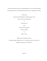 Terracette Soil Moisture Patterns in Semiarid Rangelands as a Tool to Inform Sustainable Best Management Practices and Bridge Water Resource Science, Management, and Policy
