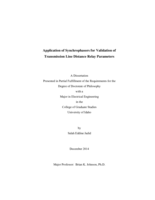 Application of Synchrophasors for Validation of Transmission Line Distance Relay Parameters