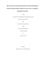REVEALING LIVESTOCK EFFECTS ON BUNCHGRASS VEGETATION WITH LANDSAT ETM+ DATA ACROSS A GRAZING SEASON