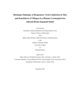 Histologic Pathology of Respiratory Viral Coinfection in Mice and Knockdown of Nidogen in a Human Cytomegalovirus Infected Brain Organoid Model