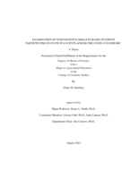 EXAMINATION OF NONCOGNITIVE SKILLS IN IDAHO STUDENTS PARTICIPATING IN STATE FFA EVENTS ACROSS THE COVID-19 PANDEMIC