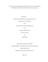 Friction Stir Technology Based Repair of Stainless Steel Canisters: Microstructural Modification to Mitigate Chloride Induced Stress Corrosion Cracking