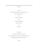 The Effects of Soybean Meal on Inflammatory Gene Expression in the Liver and Intestine of Salmonids