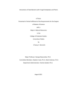Interactions of Seed Bacteria with Fungal Endophytes and Plants