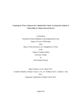 Preparing for Water Change in the Columbia River Basin: An Integrated Analysis of Vulnerability & Climate Research Review