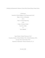 Modeling and Experimental Validation of Latent Heat Thermal Energy Storage System