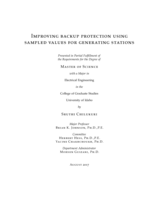 Improving backup protection using sampled values for generating stations