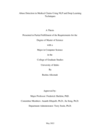 ABUSE DETECTION IN MEDICAL CLAIMS USING NLP AND DEEP LEARNING TECHNIQUES