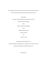 The Development and Evaluation of Attention and Situation Awareness Measures in  Nuclear Process Control Using the Rancor Microworld Environment