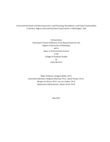 Environmental Heath and Risk Assessment: Lead Poisoning, Remediation, and Project Sustainability in Zamfara, Nigeria and Lead-Arsenate Contamination in Washington, USA