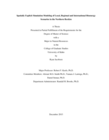 Spatially Explicit Simulation Modeling of Local, Regional and International Bioenergy Scenarios in the Northern Rockies