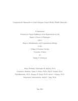 Computational Approaches to Guide Pathogen Control Within Wildlife Reservoirs