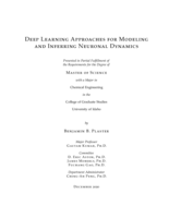 Deep Learning Approaches for Modeling and Inferring Neuronal Dynamics