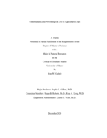 Understanding and Preventing Elk Use of Agriculture Crops